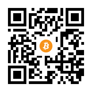 bitcoin:16jJkVQthmsUBmKx47p1gTR67nkcLScaUP black Bitcoin QR code