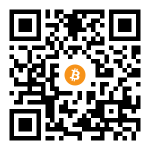 bitcoin:16pMWunTk5ayjPk91cc5ghp2DtygSmVosb black Bitcoin QR code