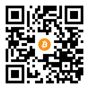 bitcoin:16pPPjj8u7XsZuK2QfBK1vnATjY9UmXeee black Bitcoin QR code