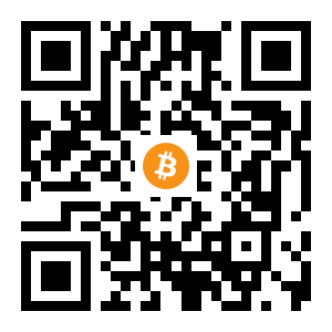 bitcoin:16pij5NAGvgiGtx9gSA3B79RvE3Z1wMGJ6 black Bitcoin QR code