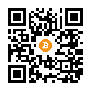 bitcoin:16qAKYMz1Hm7MQTb77LfSkotZfWDjY4W8t black Bitcoin QR code