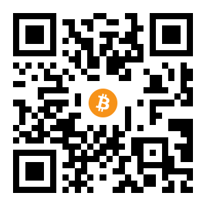bitcoin:16uSCS9ZKj235bckze8EacpNnGLuKvniQz black Bitcoin QR code