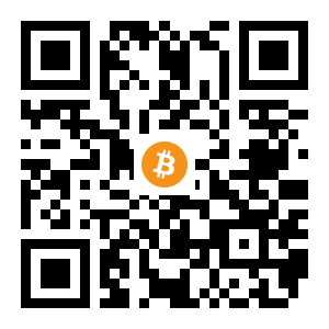 bitcoin:16uYZvRbgvHTX9DMsUis6S8GeamWRthYUn black Bitcoin QR code