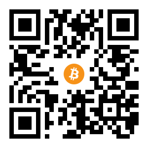 bitcoin:16v24FYNsZPUHmqw2ZHcrhxrmkr6qTsgZE black Bitcoin QR code