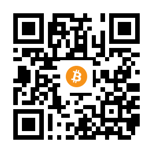 bitcoin:16wJ1BXh6BCBwAWpRB7Hf7ViYiuanuoYvD black Bitcoin QR code