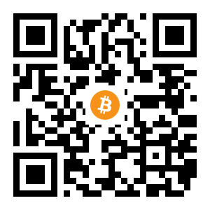 bitcoin:16xDk9fHgJUbgU92gfFpSM1QYqZGSLspR6 black Bitcoin QR code