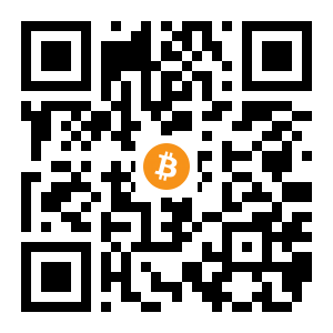 bitcoin:16xkjpThbPEt5Ncbm8xs3AhLCWm7bmcbuE black Bitcoin QR code