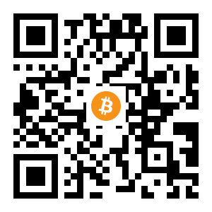 bitcoin:16yGXj4VN3U75BSCpxAnTpNPjFkGmJ4SV3 black Bitcoin QR code