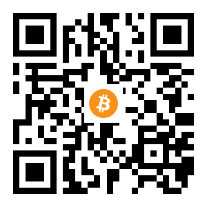 bitcoin:16zF6JhhJZw4xiwYknzA6TTau4jwErNKhU black Bitcoin QR code