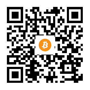 bitcoin:1716TX9oDGwWt2ZcPC8BTomjAc86VhrC4N black Bitcoin QR code