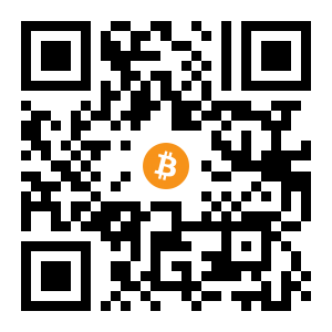 bitcoin:1718VzjW3MBCyE1fgSn4fiAsvs2tdg1gx black Bitcoin QR code
