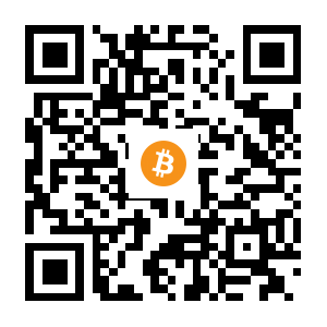 bitcoin:17DWENi7HvcnFK3f5g8MhHxfq741fjpDoW black Bitcoin QR code