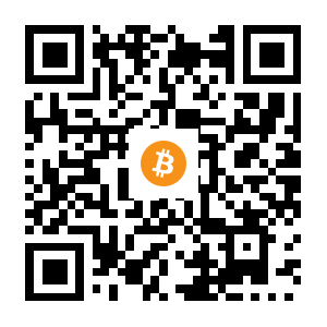bitcoin:17V333qS36Th6XAguuHjcCXA1Ksc3YHnnk black Bitcoin QR code