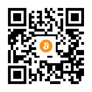 bitcoin:17W1tEiQNq817FwYRh5Ha8eK6i6ptB6q8r black Bitcoin QR code