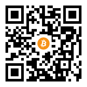 bitcoin:17aYyPDFiSVB4g3QnXTJe38jgW5r7uKNaU black Bitcoin QR code