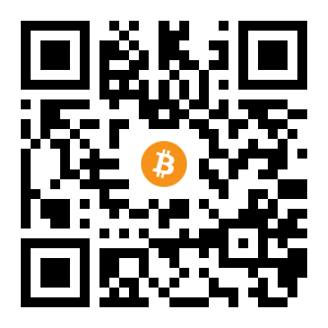 bitcoin:17bxXxWP42ZjpvUX2XQBE2ami4FquQoX3G black Bitcoin QR code