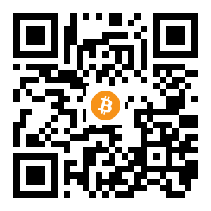 bitcoin:17dAa154k8VNbsD14YCRStkEcAkLbCSxwa black Bitcoin QR code