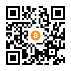 bitcoin:17e2fbRymxXo99q4YMmDCQ3x22Mr8AUJGa black Bitcoin QR code