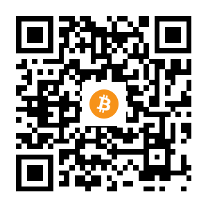 bitcoin:17jtw6BvMJvyP2PL37Sny4edQTKudMHDEB black Bitcoin QR code