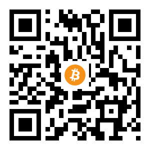 bitcoin:17n7qWzmx87PSeFTfabSXxWZQ9yUPozSun black Bitcoin QR code