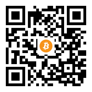 bitcoin:17wGFkMuGF3Yyh6YkqCSwBQ2PAjXXHaVCs black Bitcoin QR code