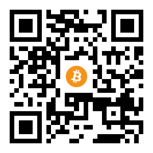 bitcoin:183dXP9FVNQMvVkwmw4BupVgcXKr4V62Q9 black Bitcoin QR code