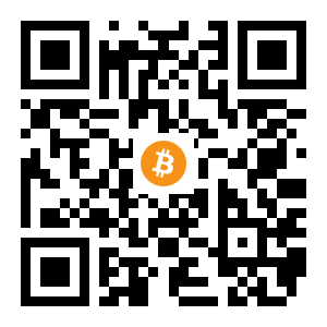 bitcoin:1848APQFHjRNFsKimnkD6dVoRVmk1EcoSc black Bitcoin QR code