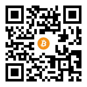 bitcoin:184rrk53AZYwDtpoPfe3UAquVwH8UkR4PT black Bitcoin QR code