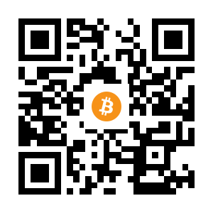 bitcoin:185fJTa6Py1Naqm8B8ENqeyJmep2ryHFCa black Bitcoin QR code