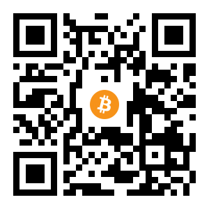 bitcoin:185zsjFAohESkynW8XDPjnqWYE42tjYvpm black Bitcoin QR code