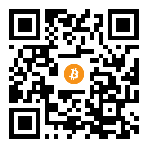 bitcoin:1883QY7WFjMZKnwSNXbjhLTPTZ5Yxc2uYf black Bitcoin QR code