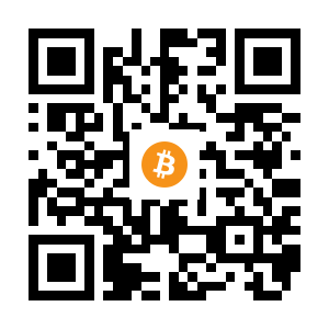 bitcoin:188HnvcE1pEhJ7gDSNHM64xQd7hCUuXykV black Bitcoin QR code
