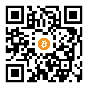 bitcoin:18AGMHgAn2d9f5Lia7eDv52t4SVPy3u5Sp black Bitcoin QR code