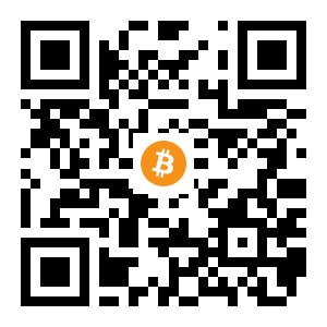 bitcoin:18BimEBViYTh1EBBUzY86zj9Yak5mp7wXv black Bitcoin QR code