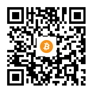 bitcoin:18CJ38jCdCZ9qdkPn4Pw8EyKfsCzk47sud black Bitcoin QR code