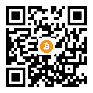 bitcoin:18DKGCAqYDaUX9afdRH8ck2jo55USsZ5br black Bitcoin QR code