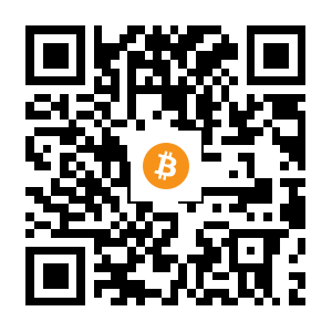 bitcoin:18EvrHuMMeo8o384SHLVtVtjJAsXZGmSpc black Bitcoin QR code