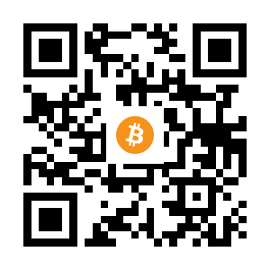 bitcoin:18EzRknkXHPr6rR462XDtiHT6Zs3JSzSXa black Bitcoin QR code