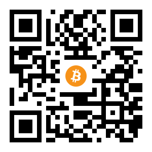 bitcoin:18FXEzAaCMVCBHxCs4K6yvm5CwtamNvKGE black Bitcoin QR code