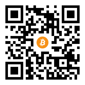 bitcoin:18FoWyLCo4HzQQ27gELpnVEahMFpbqrvLR black Bitcoin QR code
