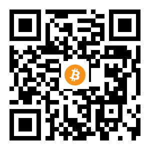 bitcoin:18HvLJRGhVKQiAg9xePrkYS7Gf47Gjy6Sg black Bitcoin QR code