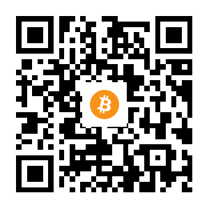 bitcoin:18LyiQGPRnk4wGWL5x8kg3Eyskateg6N4U black Bitcoin QR code