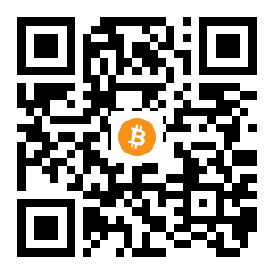 bitcoin:18NsUuHiweXPYkrMZd7tGpFEUKzaMkX28T black Bitcoin QR code