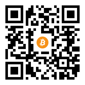 bitcoin:18PE6tpjTZ49XM71JhhcdRnCsM1M2xU5tb black Bitcoin QR code