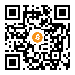 bitcoin:18PdL3giCkyv5bqJbnYw4zA9LByJbGMFSP black Bitcoin QR code