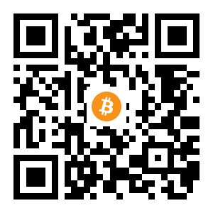 bitcoin:18RUnaaLtZzcRPhP7S4DP6LTj78unS4DsF black Bitcoin QR code