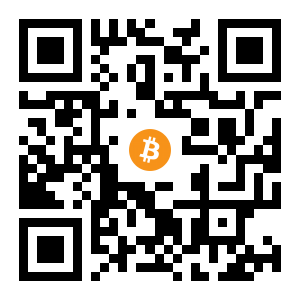 bitcoin:18SkThdkvbegRcZc9cw5GKS87cidmLUmdD black Bitcoin QR code