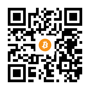 bitcoin:18UYh3JwBdM84u6D3hH7wsPL4shM3MbUje black Bitcoin QR code