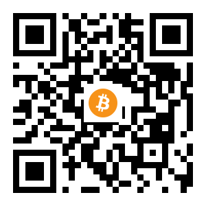 bitcoin:18UrDSevafNFREdajzEEPaVtNhVVxEysYp black Bitcoin QR code