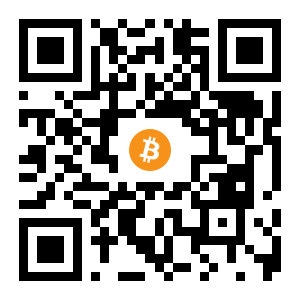 bitcoin:18UrYgb7BSLRQogL4XQJDpHbH3GcWWywZs black Bitcoin QR code